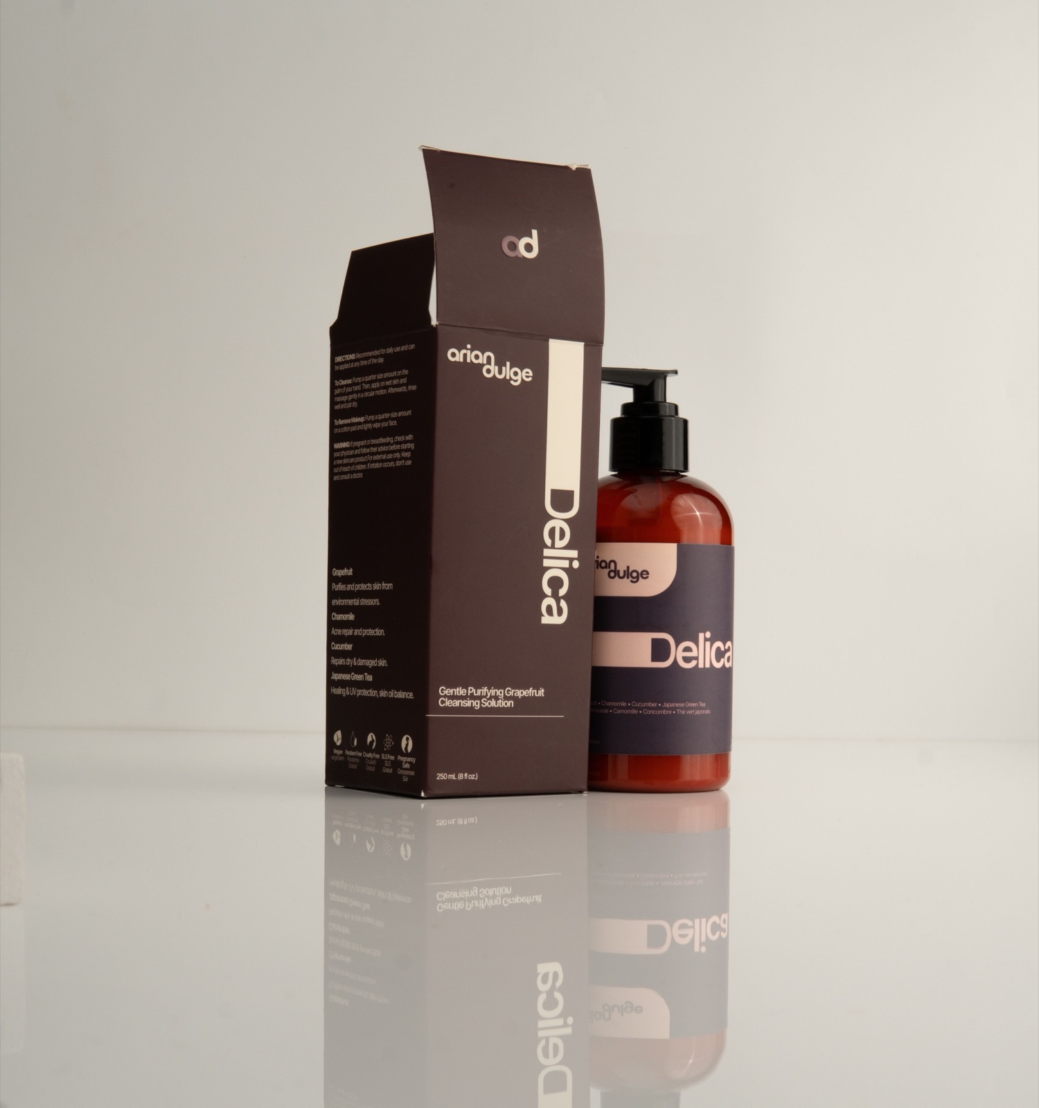 Arian Dulge Skincare — Product photography