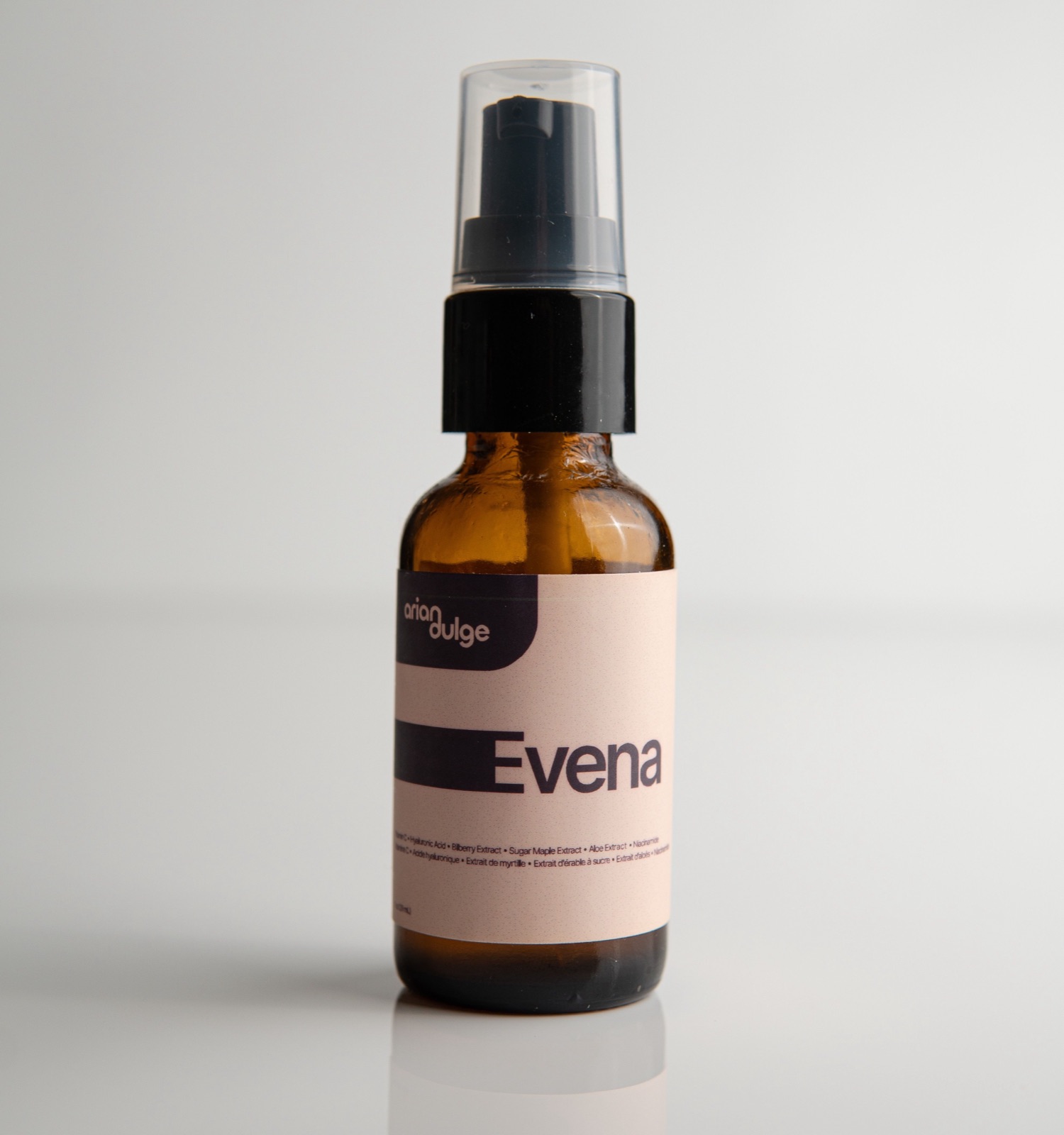 Arian Dulge Skincare — Product photography