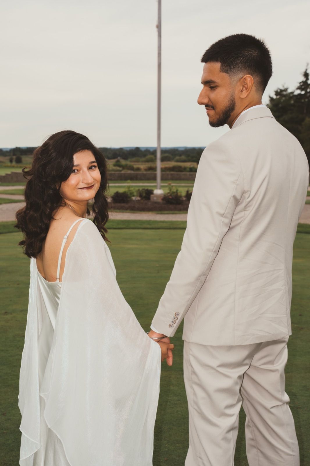 Couple on a golf course
